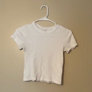 BRANDY MELVILLE white ribbed tee!